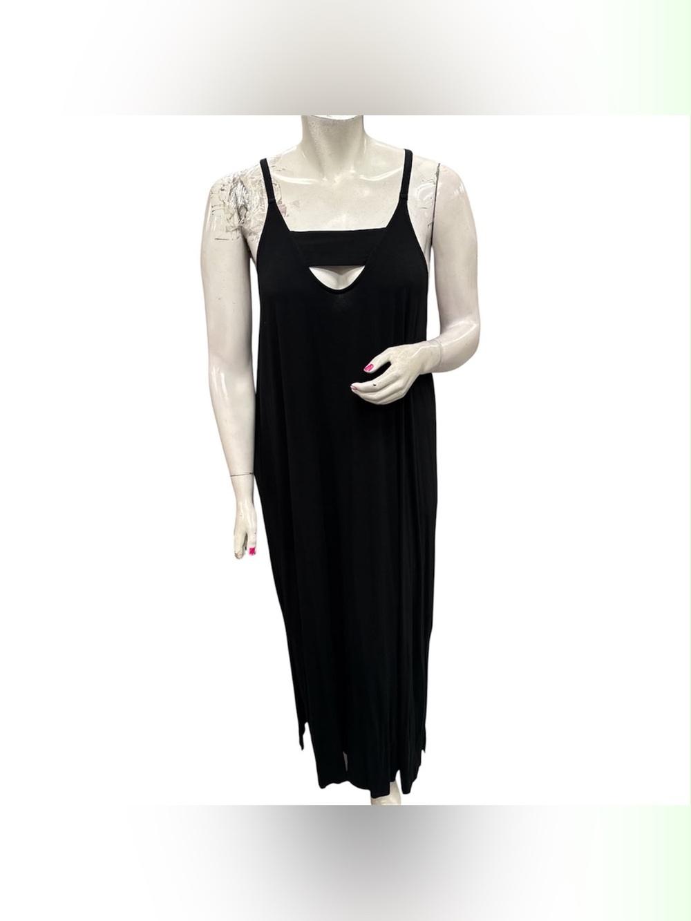 MBLM NWT Black Sleeveless Cutout Maxi Dress Size 3X